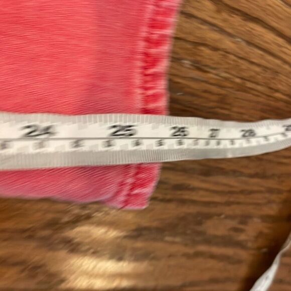 AG Adriano Goldshmied The Stevie red slim straight ankle jeans 28 - Picture 6 of 12